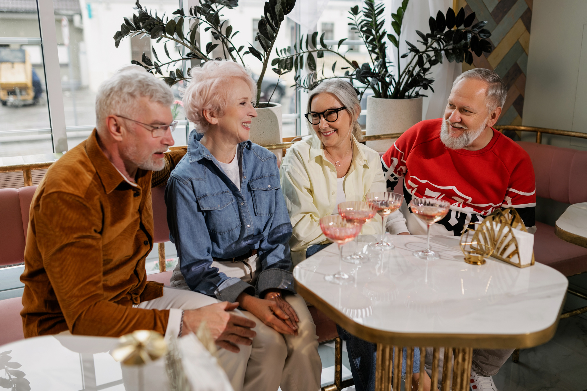 Elderly People having a Get Together